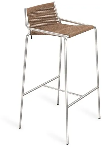 Thorup Copenhagen Noel Bárszék H77 Acél/Barna Gyapjú