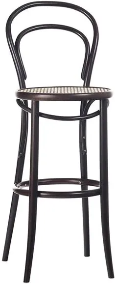 TON No 14 Bárszék 61 cm Rattan/Kávé