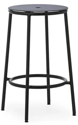 Normann Copenhagen Circa Bárszék H65 Fekete/Fekete Alumínium