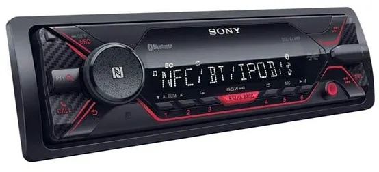 Sony DSX-A410BT - Autó - digitális vevő - műszerfalba építhető egység - Single-DIN - Autórádió