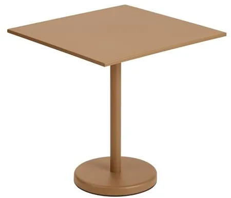 Muuto Linear Steel Kávé Kerti Asztal Égett Narancs 70 X 70 cm