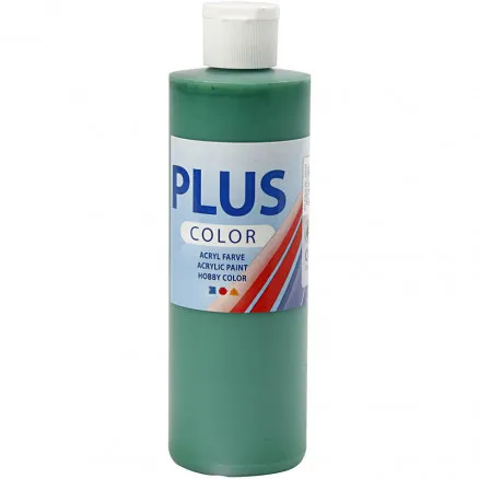 Plus Color hobbi festék, élénkzöld, 250 ml/1 fl.