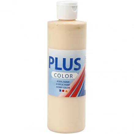 Plus Color hobbi festék, világos por, 250 ml/1 fl.