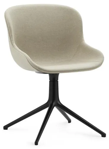 Normann Copenhagen Hyg Forgószék Kárpitozott Fekete Alumínium/Main Line Flax MLF20