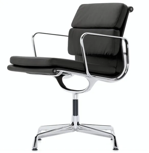 Vitra Soft Pad EA 208 Irodai szék Swivel Fekete/Króm