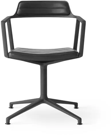 Vipp 452 Forgószék Fekete Bőr