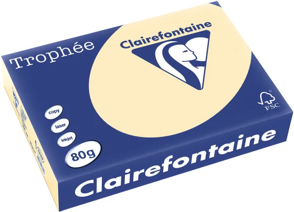 Q-connect Trophee másolópapír A4 80g pasztell sárga