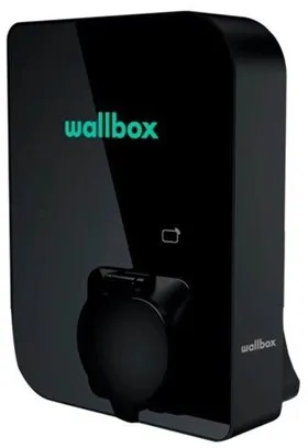 Wallbox Copper SB töltőállomás Wi-Fi-vel, 11 kW, 1-es és 2-es típus, fekete
