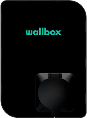 Wallbox Copper SB töltőállomás Wi-Fi-vel, 22 kW, 1-es és 2-es típus, fekete