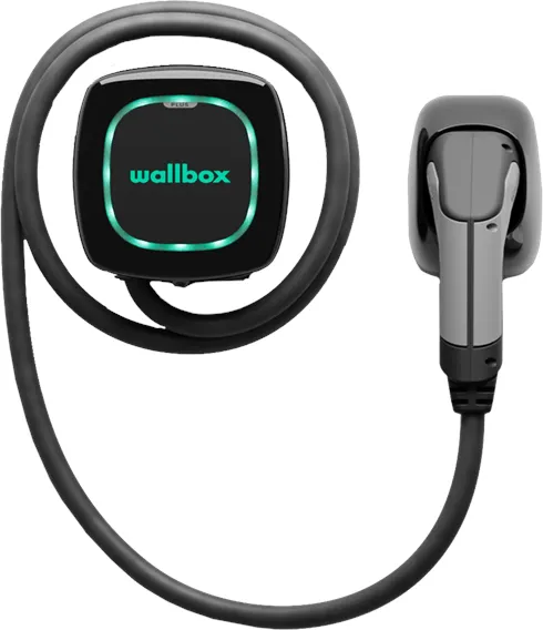 Wallbox Pulsar Plus töltőállomás Wi-Fi-vel, 22 kW, 5 méter, 2-es típus, fekete