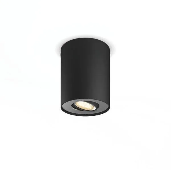 Philips Hue Pillar Egyes Spot Fekete, Dimmerrel