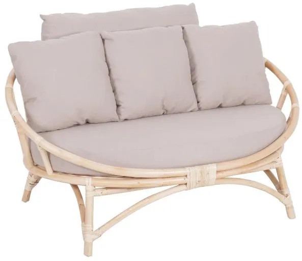 Muscat 2 személyes szürke lounge szett 127x102x70cm
