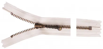 YKK cipzár Antik Réz 12cm 4mm Natúr