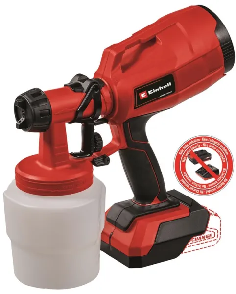 Einhell TC-SY 18/60 Li akkus festékszóró 18 volt akkumulátor és töltő nélkül