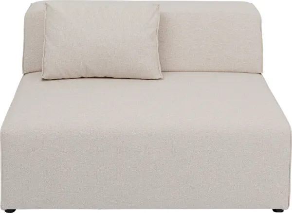 KARE DESIGN Infinity 2-személyes Elements Cream modul, 120 cm - krémszínű poliészter és polipropilén