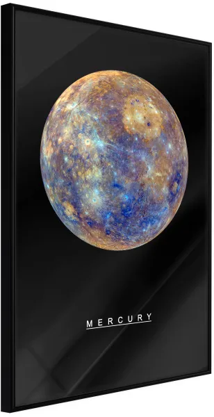 ARTGEIST Poszter keretben - The Solar System: Mercury Arany paszpartuval 30x45