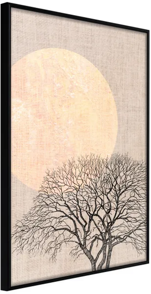 ARTGEIST Kép kerettel - Tree in the Morning Fekete 30x45