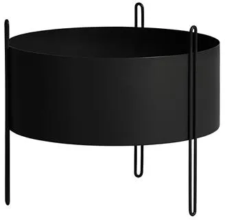 Woud Pidestall Közepes Fekete Növénytartó