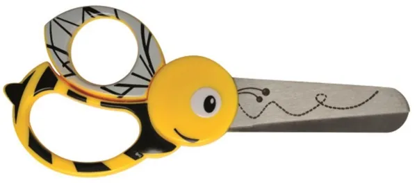 Fiskars gyerekoló olló méhecske mintával