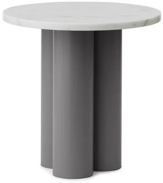 Normann Copenhagen Dit Oldalsó Asztal Szürke/Fehér Carrara