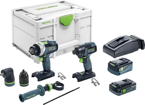 Festool Csavarozó- és fúrószett TID 18 5,0/4,0-Set TPC 18/4