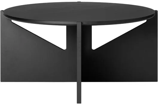 Kristina Dam Studio Simple dohányzóasztal XL fekete lakkozott tölgy
