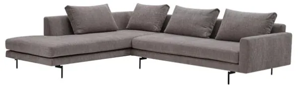 Wendelbo Edge V2 Modulsofa 12+34 Soft 3/Fekete