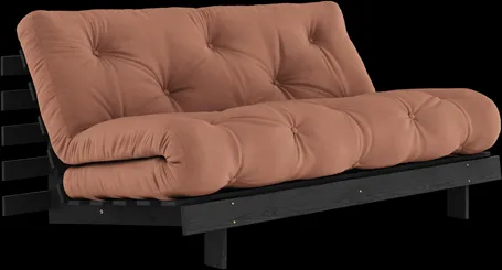 Karup Design Roots Kanapéágy Roots matraccal 160x200 Clay Brown/Feketelakkozott