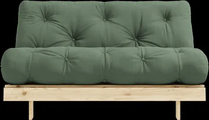 Karup Design Roots kanapé matraccal 140x200 756 Olive Green/Fenyőfa
