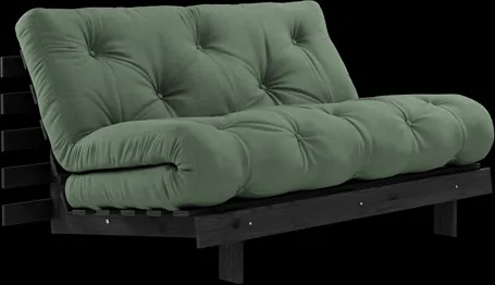 Karup Design Roots kanapé Roots matraccal 140x200 Olívazöld/Feketelakkozott