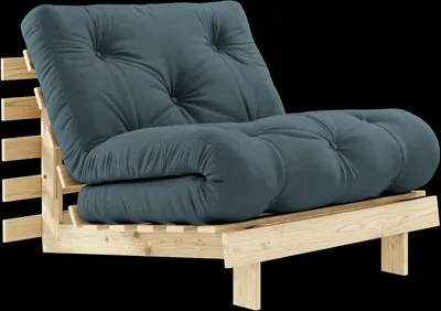 Karup Design Roots Kanapé Ággyal 90x200 757 Petrol Blue/Fenyőfa