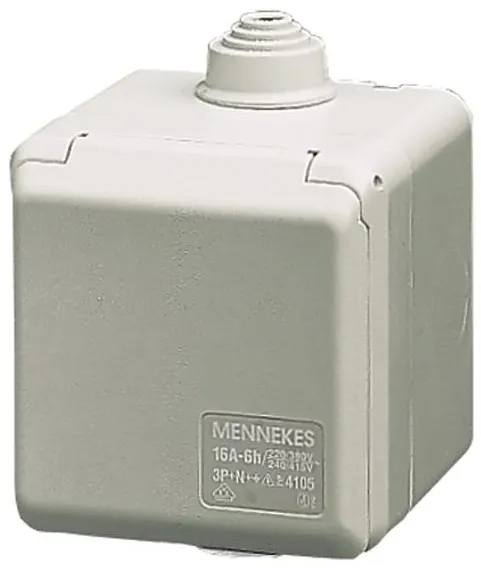 Kültéri Mennekes CEE aljzat 3 pólusú 16A 230V IP44 6H 4102
