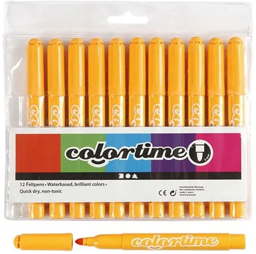 Creativ Company Meleg sárga Jumbo tollak 12 db.