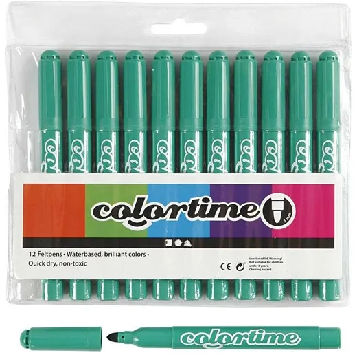 Creativ Company Bright green Jumbo markerek 12 db.