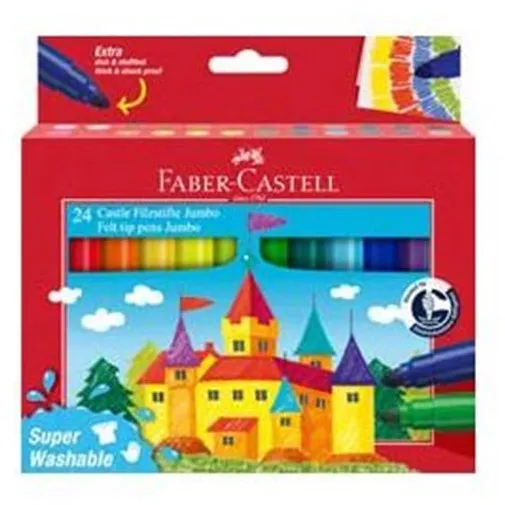 Faber Castell Filctoll Jumbo Szuper Mosható (24 darab)