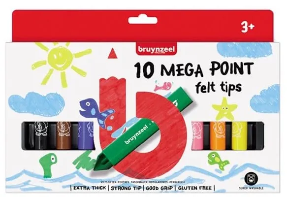 Bruynzeel Kids Mega Filctollak 10 db.