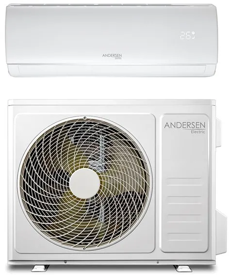 Andersen Electric AE 9000 levegő/levegő hőszivattyú WiFi-vel, 3,4 kW, 5–63 m², fehér