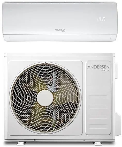 Andersen Electric AE 12000 levegő/levegő hőszivattyú WiFi-vel, 3,8 kW, 5–72 m², fehér