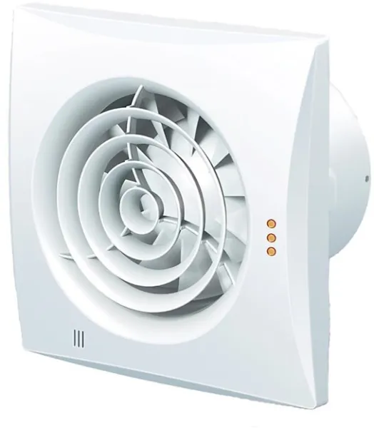 Duka ventilátor Pro 32TH, páratartalom- és idővezérléssel, Ø125 mm, fehér