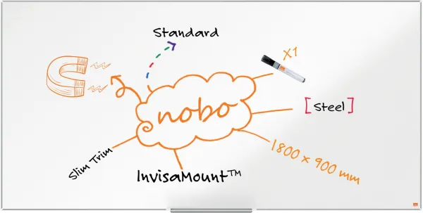 Nobo Impression Pro acél whiteboard 180x90cm fehér